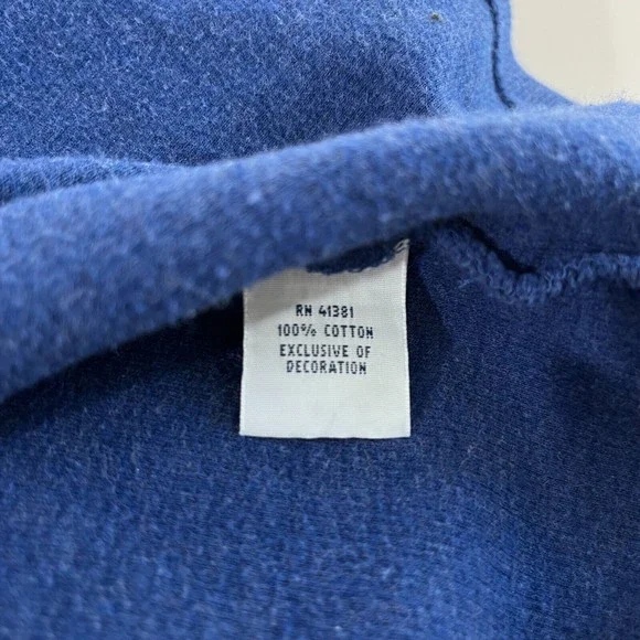 Polo Ralph Lauren Mens 1/4 Zip Pullover Extra Large XL Royal Blue Cotton Thick - Picture 7 of 11